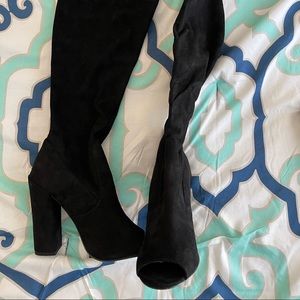 Steve Madden over The Knee Boots size 9.5 Black